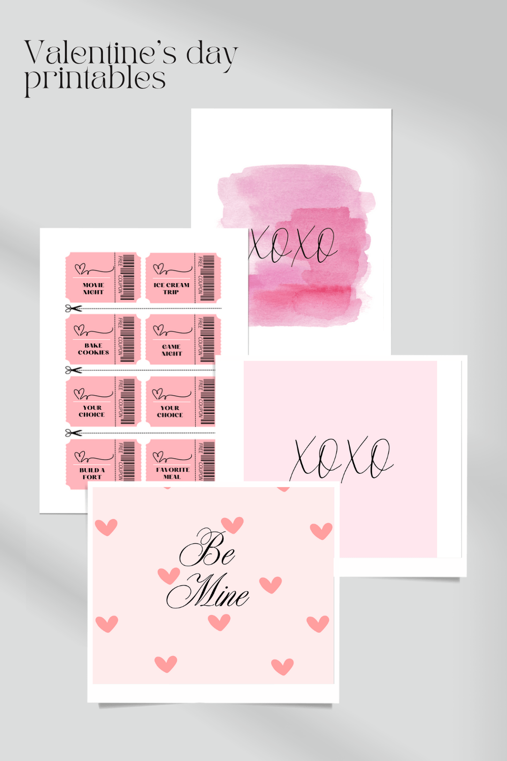 4 Free Valentines Day Printables