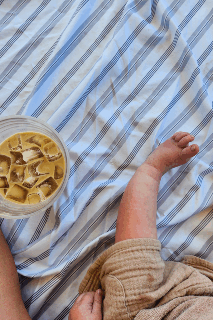 baby and coffee